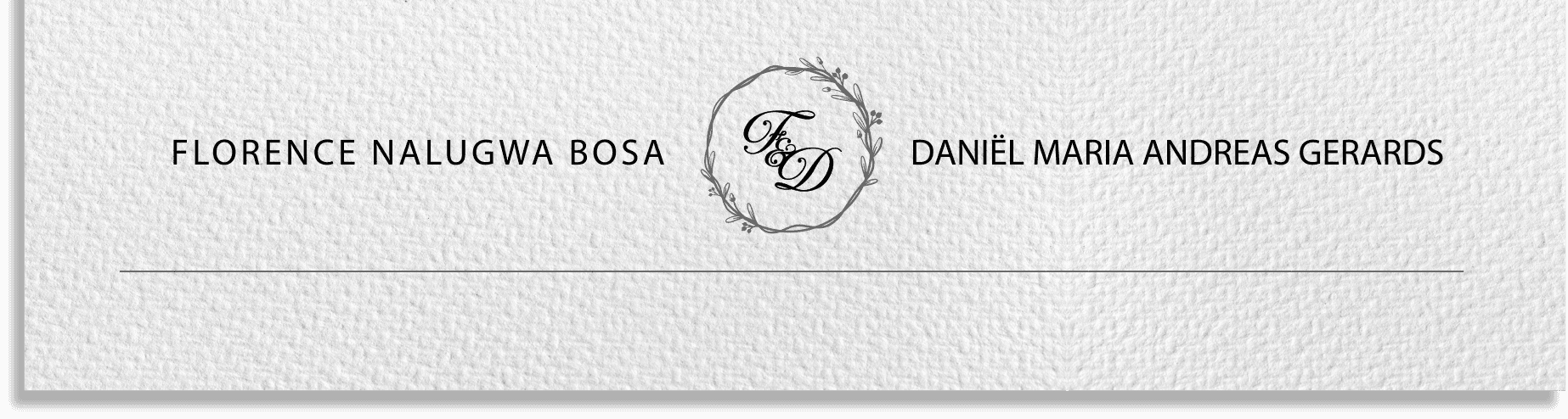 Florence Nalugwa Bosa & Daniël Maria Andreas Gerards - Banner
